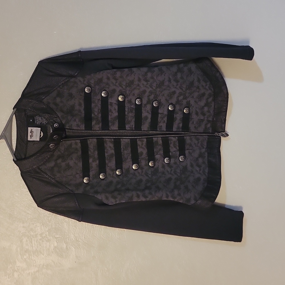MEDIUM, BLACK BIKER JACKET HARLEY-DAVIDSON